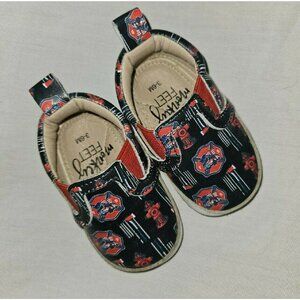 Monkey Feet Fire Truck Soft Sole Shoes 3-6M
